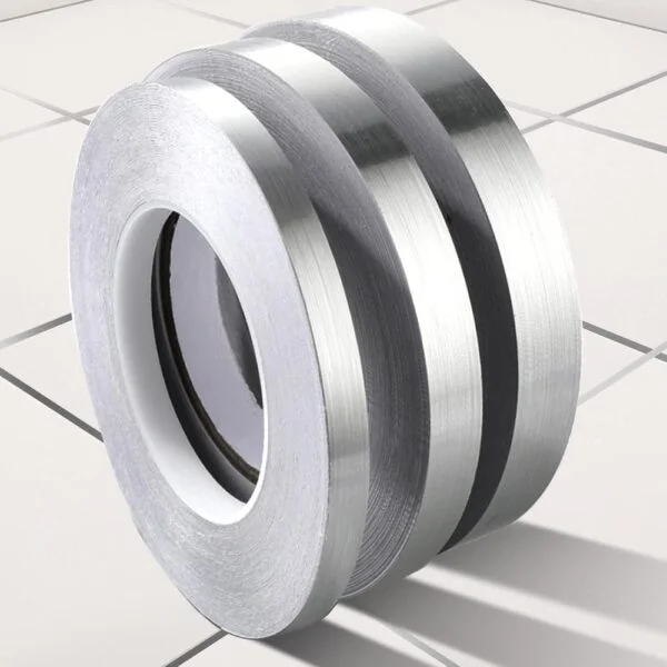 Sliver । Self-Adhesive 1-Line Waterproof Tiles Gap Tape (1×5000 cm) । CN-15